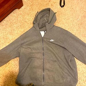 Nike zip up grey hoodie xxl